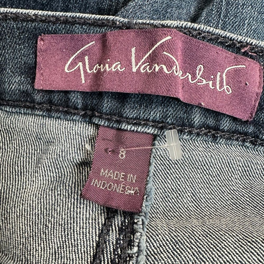 EUC Gloria Vanderbilt Women’s Classic Blue Denim Straight Leg Jeans - Size 8 - Picture 3 of 7